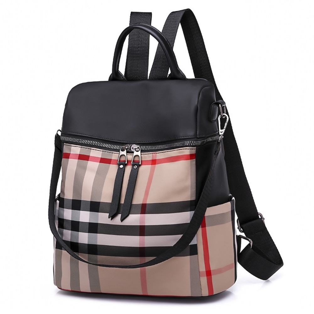 SOLD OUT-Checkered Backpack/Purse